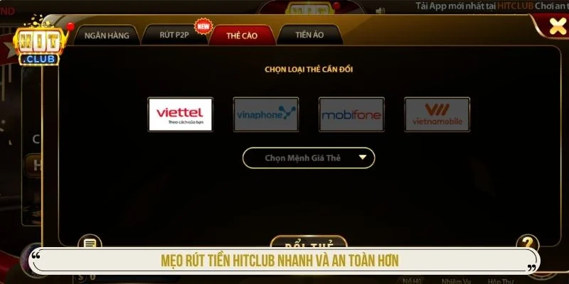 Cách hạn chế lỗi khi rút tiền HITCLUB